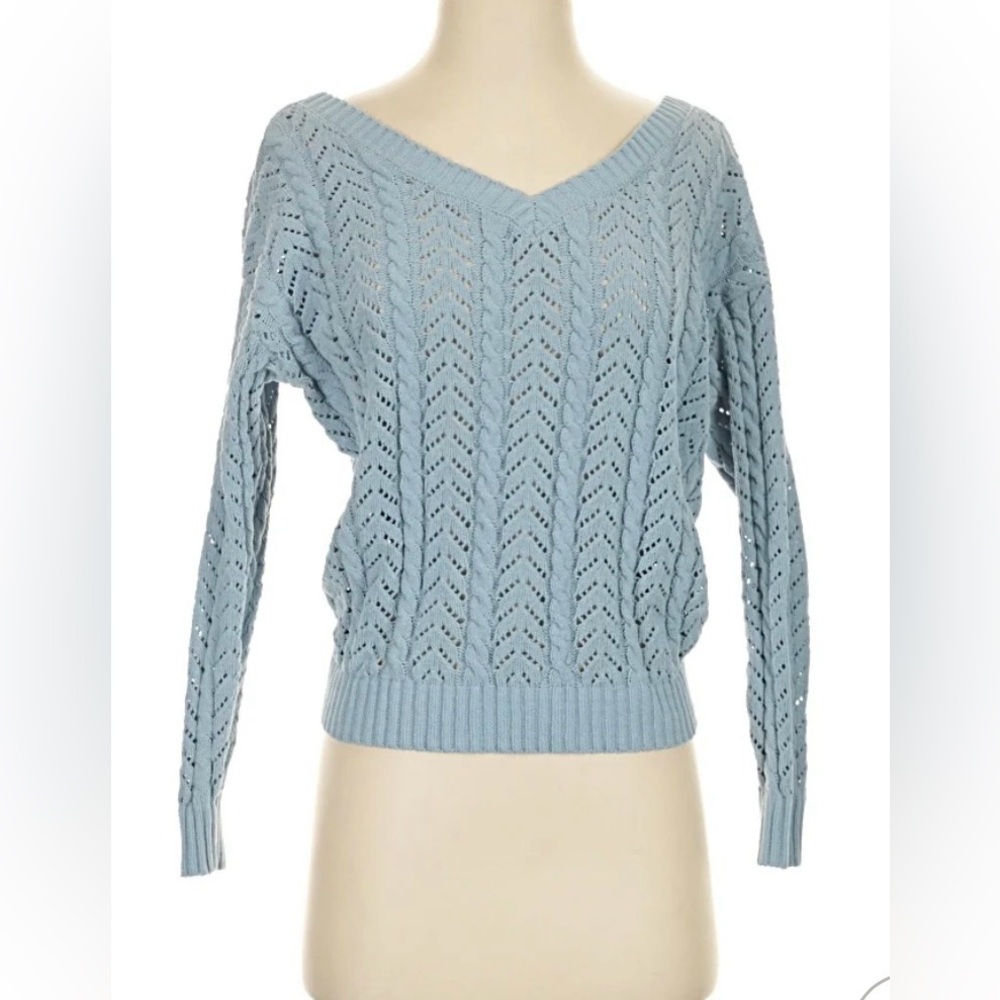 Jessica Simpson Blue Crossbody and Knit Sweater, PERFECT CONDITION. Soo hot!! 🥵 - Picture 7 of 10